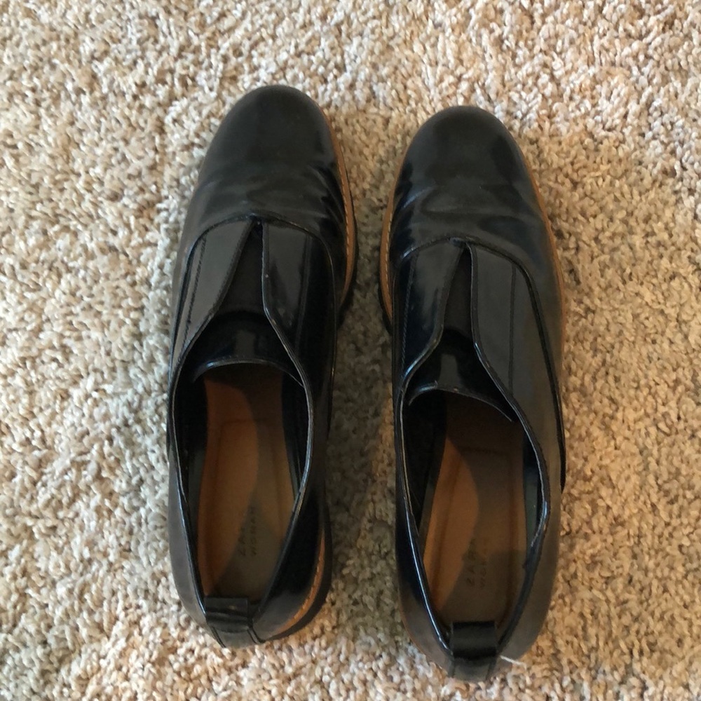 Zara Woman Black Slip Ons
